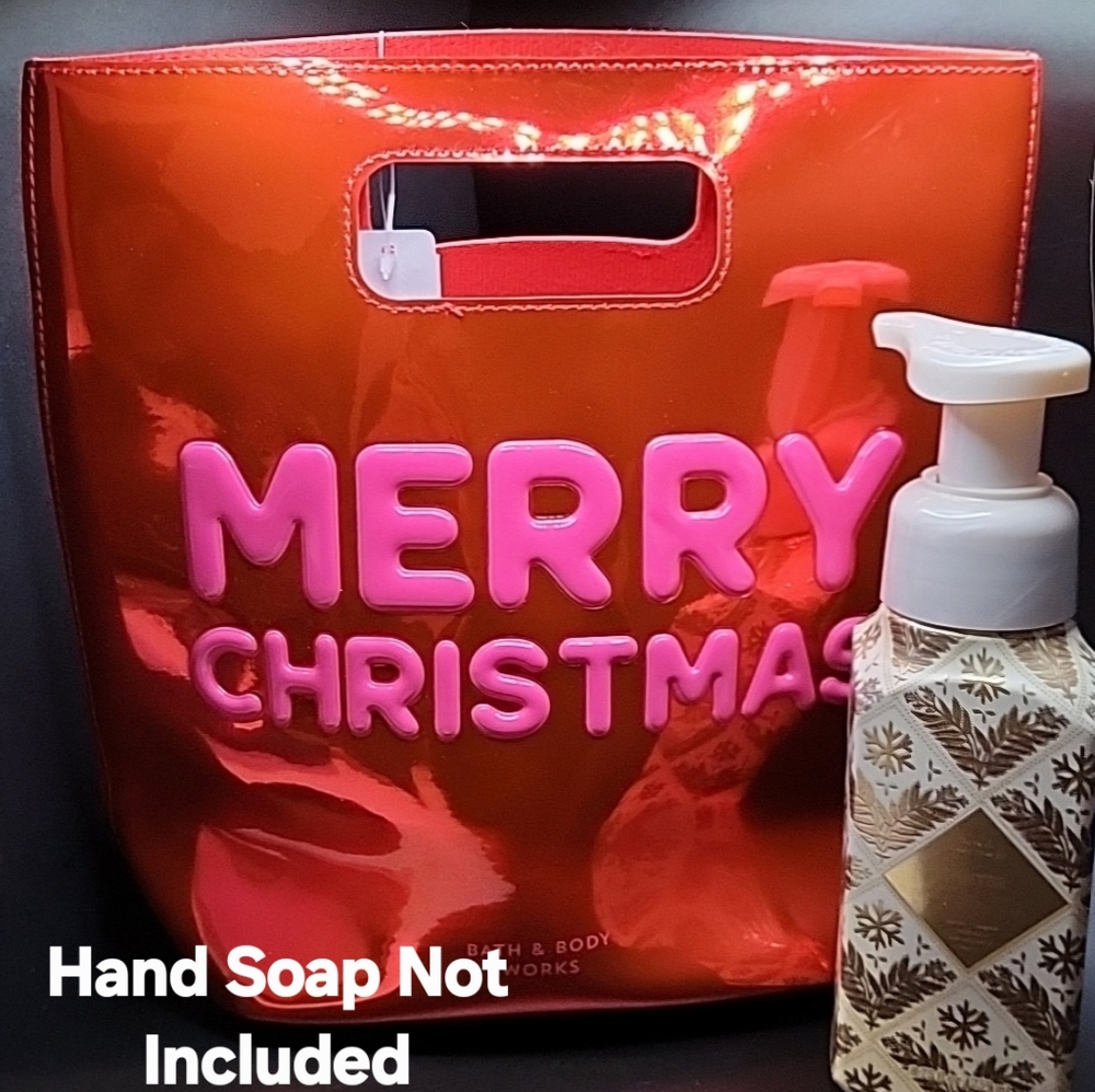 Bath & Body Works Large Merry Christmas Reusable Gift Bag (Full Size B&BW Items)